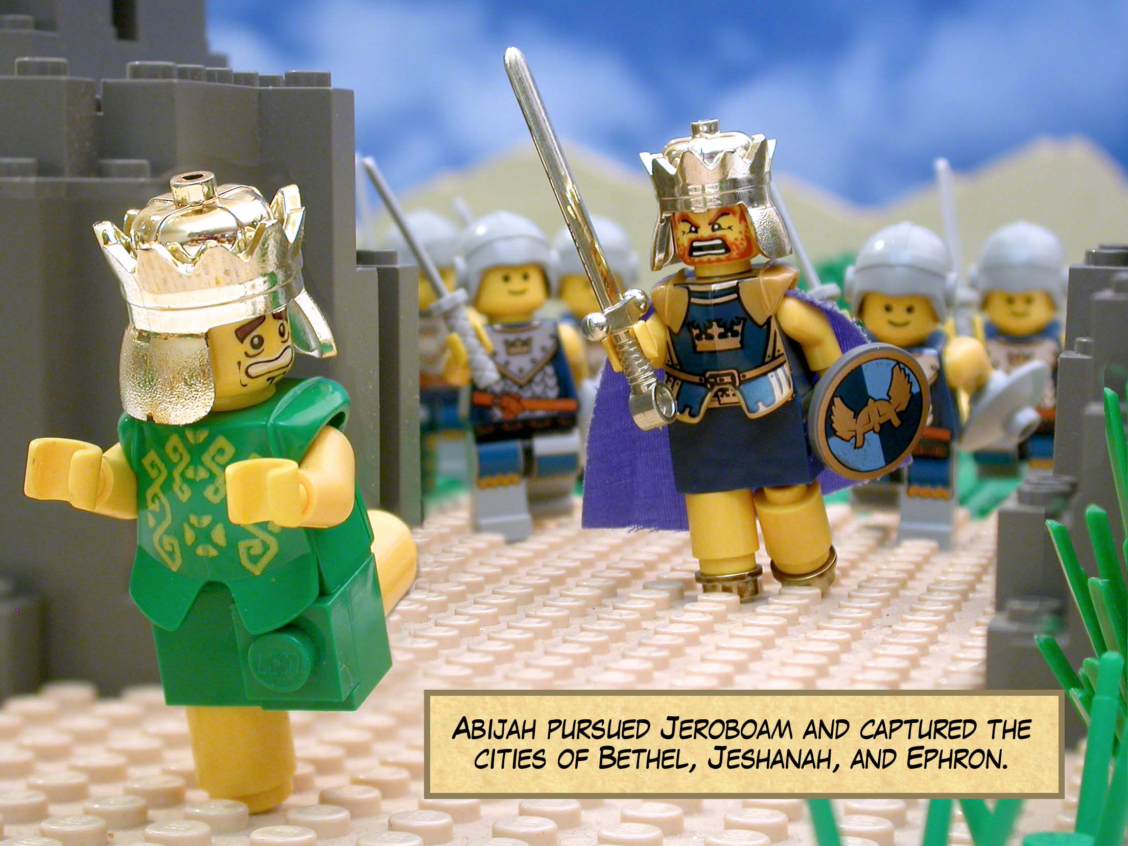 Abijah pursued Jeroboam and captured the cities of Bethel, Jeshanah, and Ephron.