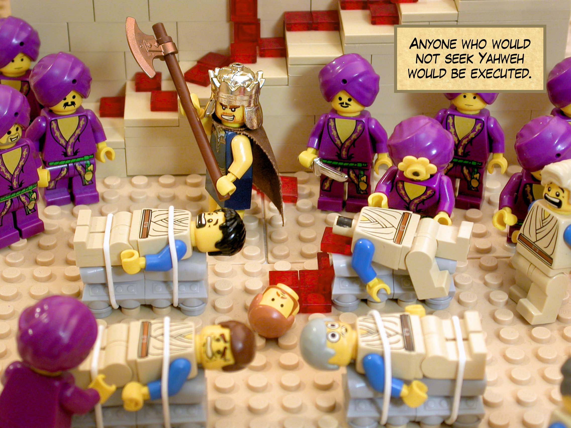 Anyone who would not seek Yahweh would be executed.