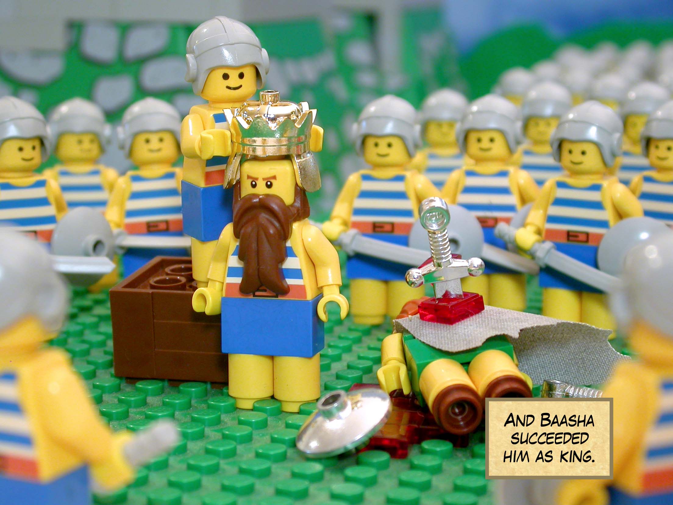 And Baasha succeeded him as king.