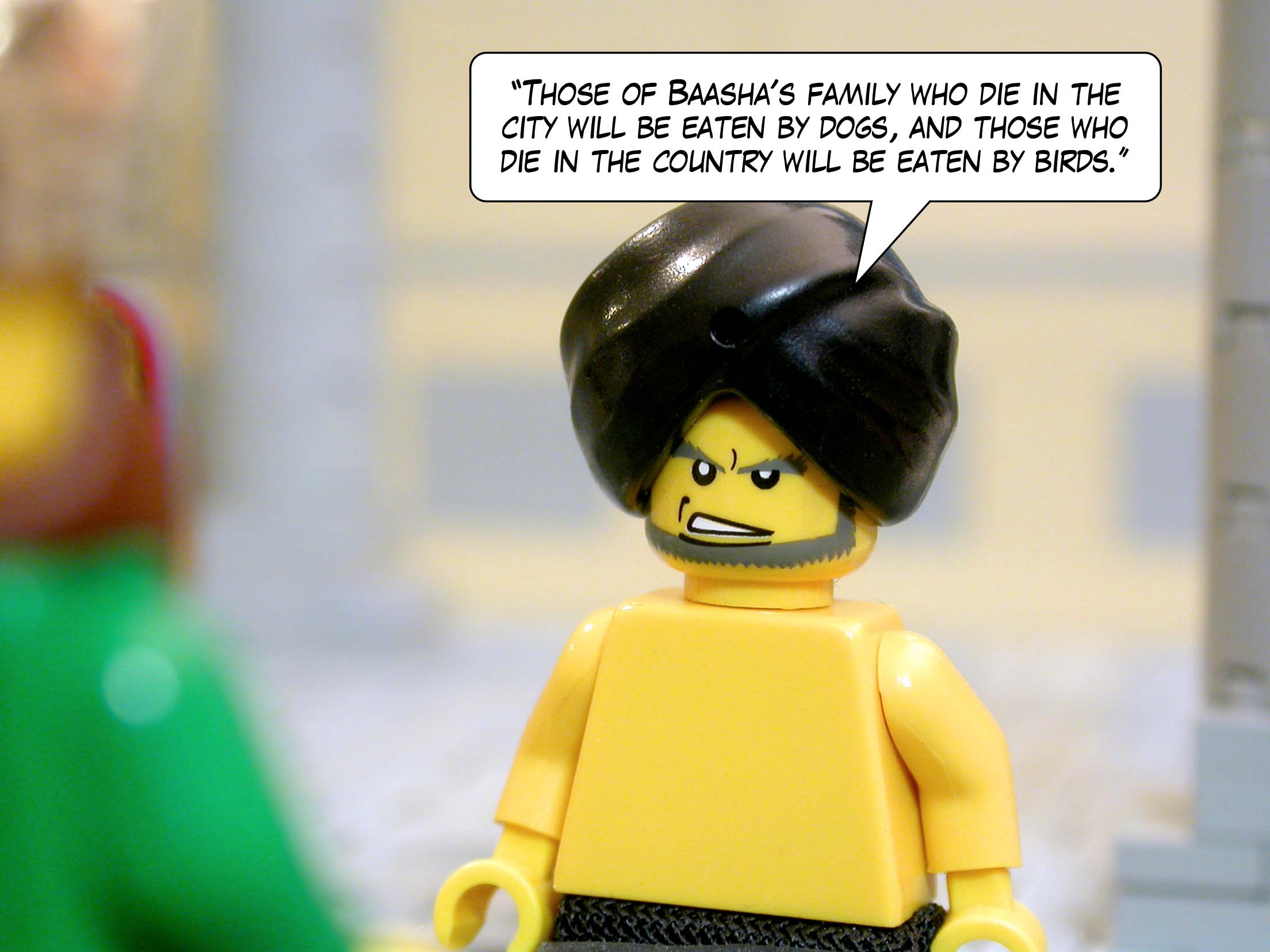 '"Those of Baasha's family who die in the city will be eaten by dogs, and those who die in the country will be eaten by birds."'