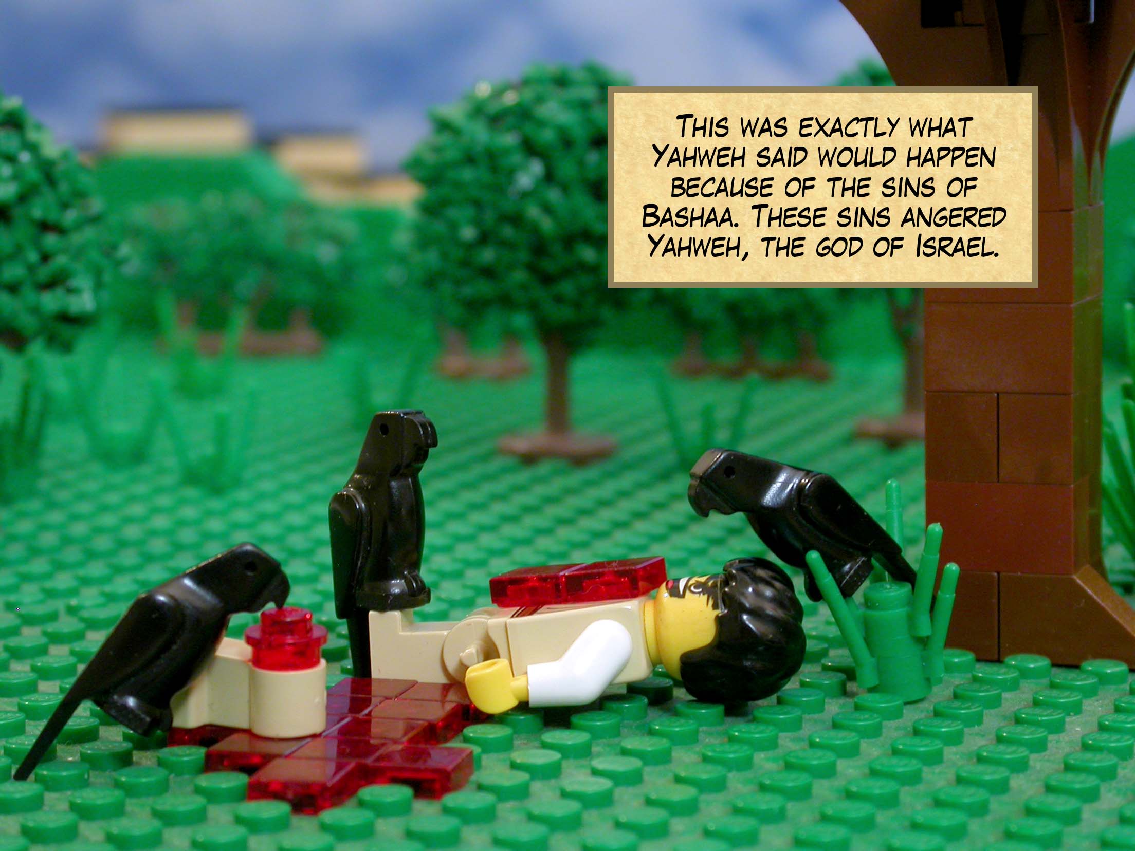 This was exactly <a href="1k16_04.html">what Yahweh said would happen</a> because of the sins of Bashaa. These sins angered Yahweh, the god of Israel.