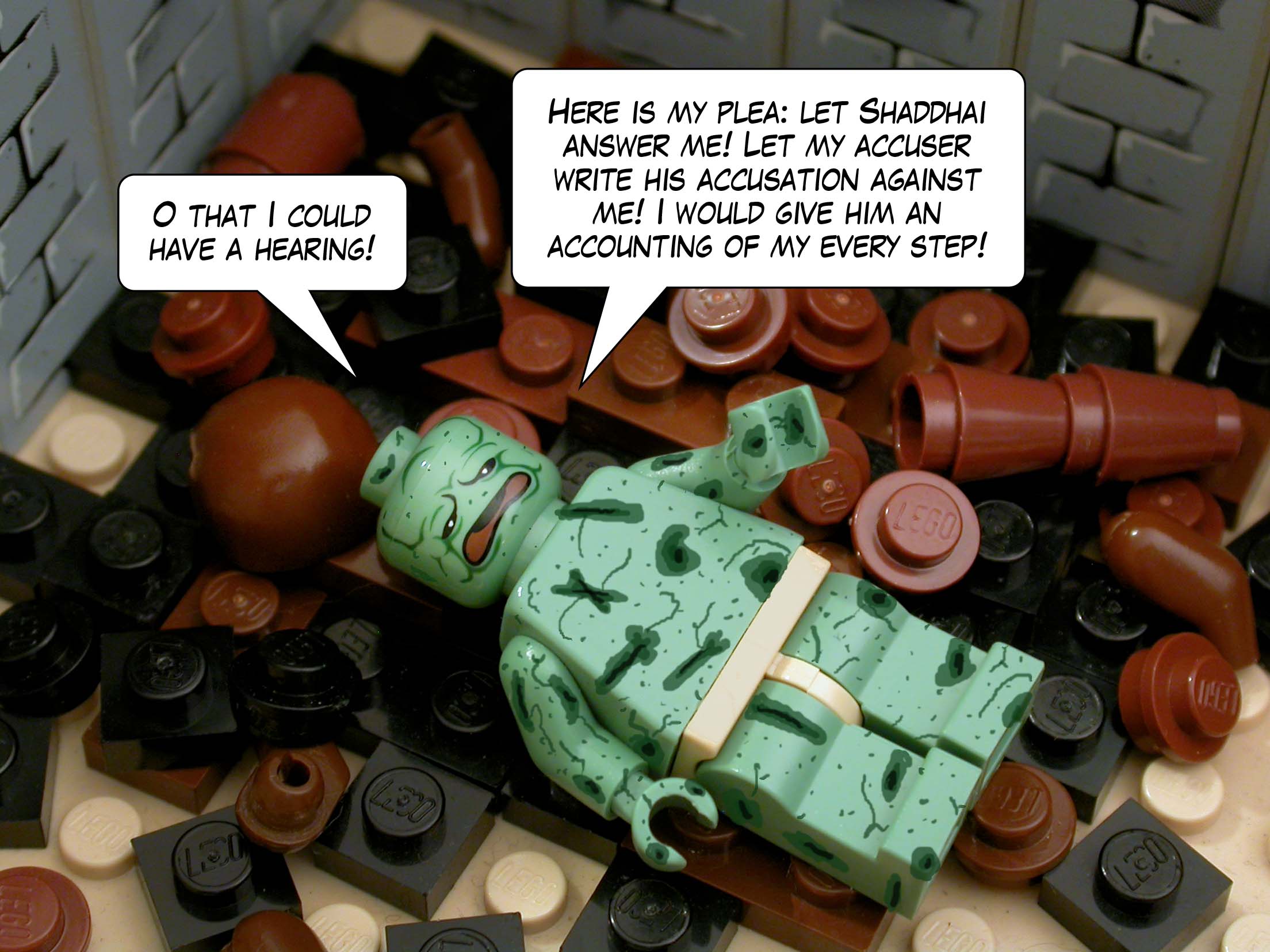 'If I have strayed from God's ways, may others eat the crops I have sown. If I have been enticed by another woman, may my wife have sex with other men.'<br>