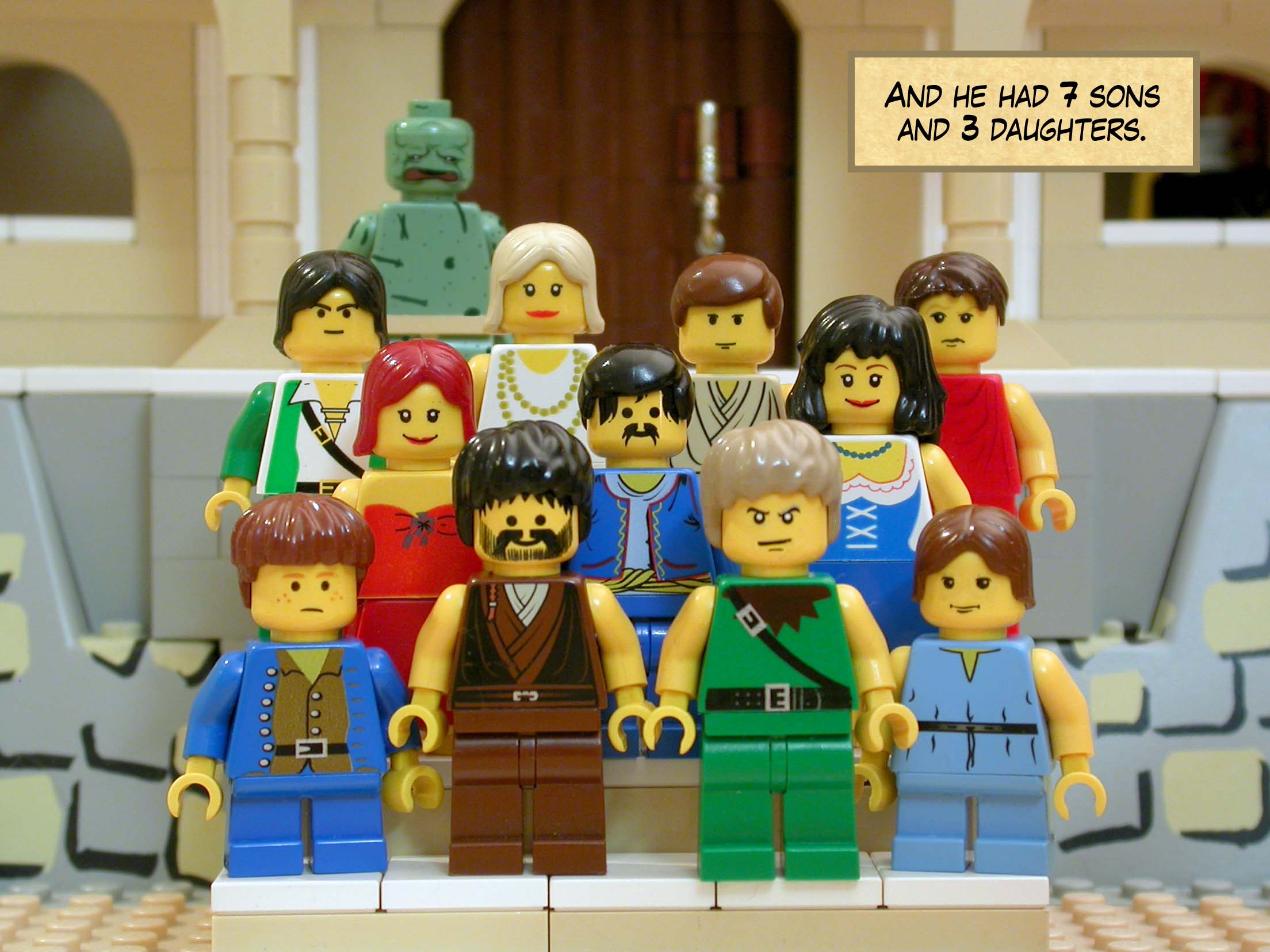 And he had seven sons and three daughters.<br> <br>