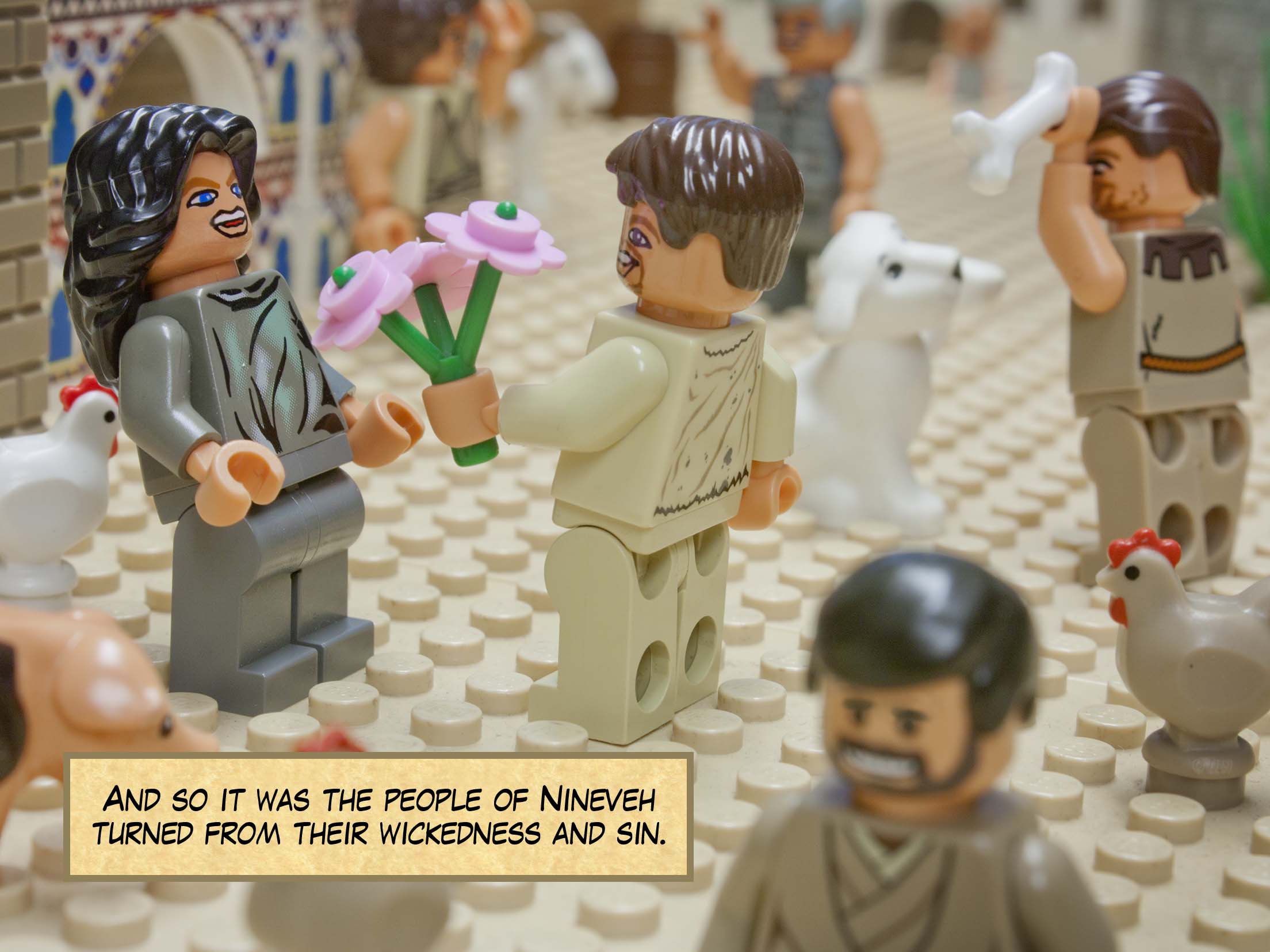 And so it was the people of Nineveh turned from their wickedness and sin.